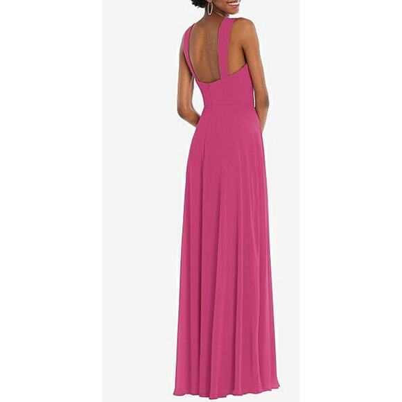 NWT After‎ Six CONTOURED WIDE STRAP SWEETHEART MAXI DRESS TEA ROSE Size 12 R - Picture 2 of 13